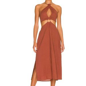WeWoreWhat - Shell Chain Halter Midi Dress